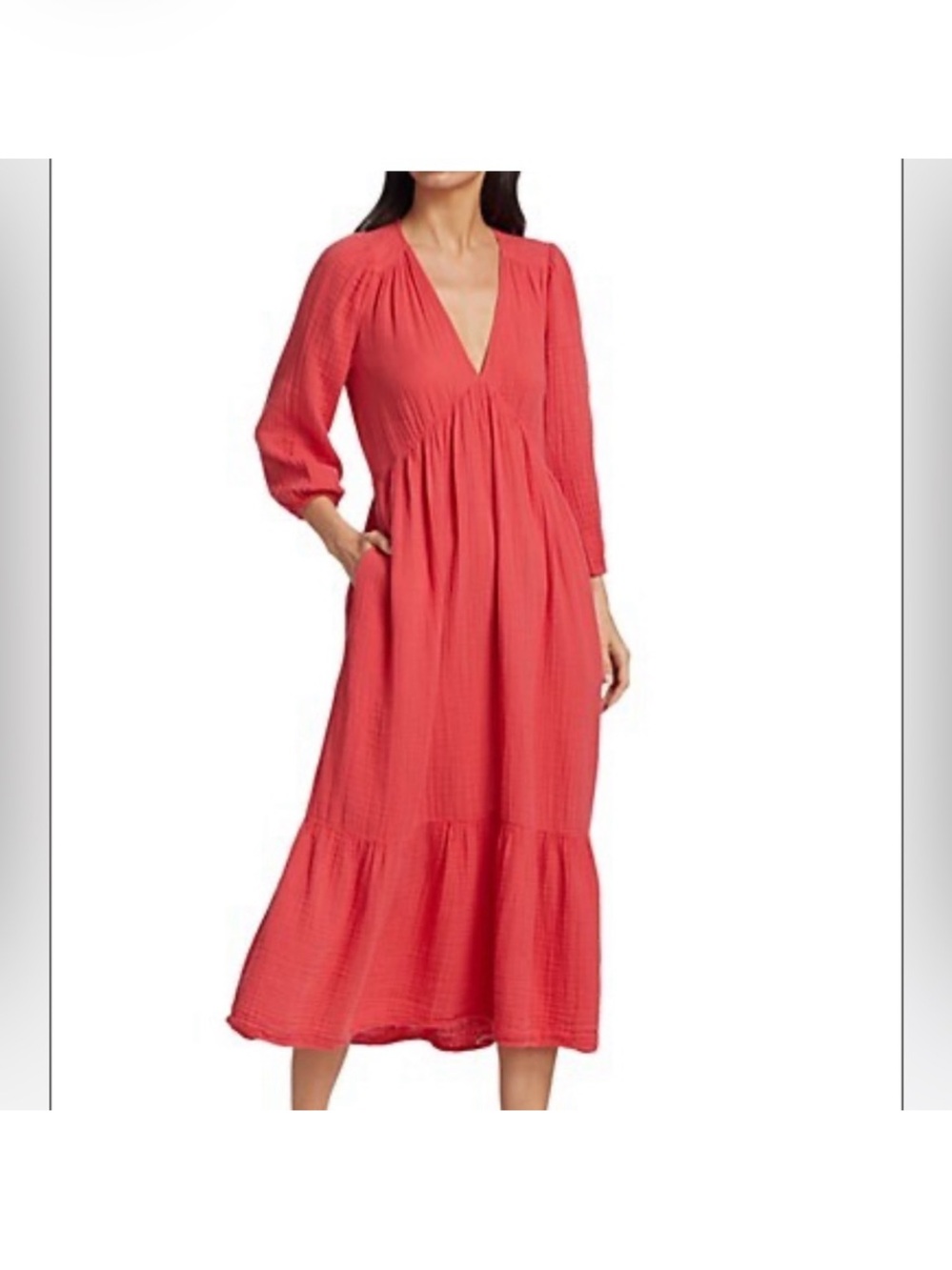 Xirena Ella dress coral rose cotton boho feminine